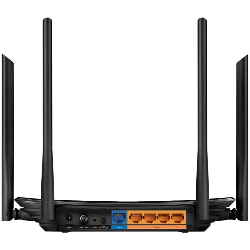AC1200 Dual-band Wi-Fi gigabit router, up to 867 Mbps at 5 GHz + up to 300 Mbps at 2.4 GHz, support for 802.11ac/n/a/b/g standards, Wi-Fi On / Off buttons, 5 Gigabit ports, 4 fixed antennas, 1 USB 2.0 for connecting external drives / FTP / Media serv - Slika 3