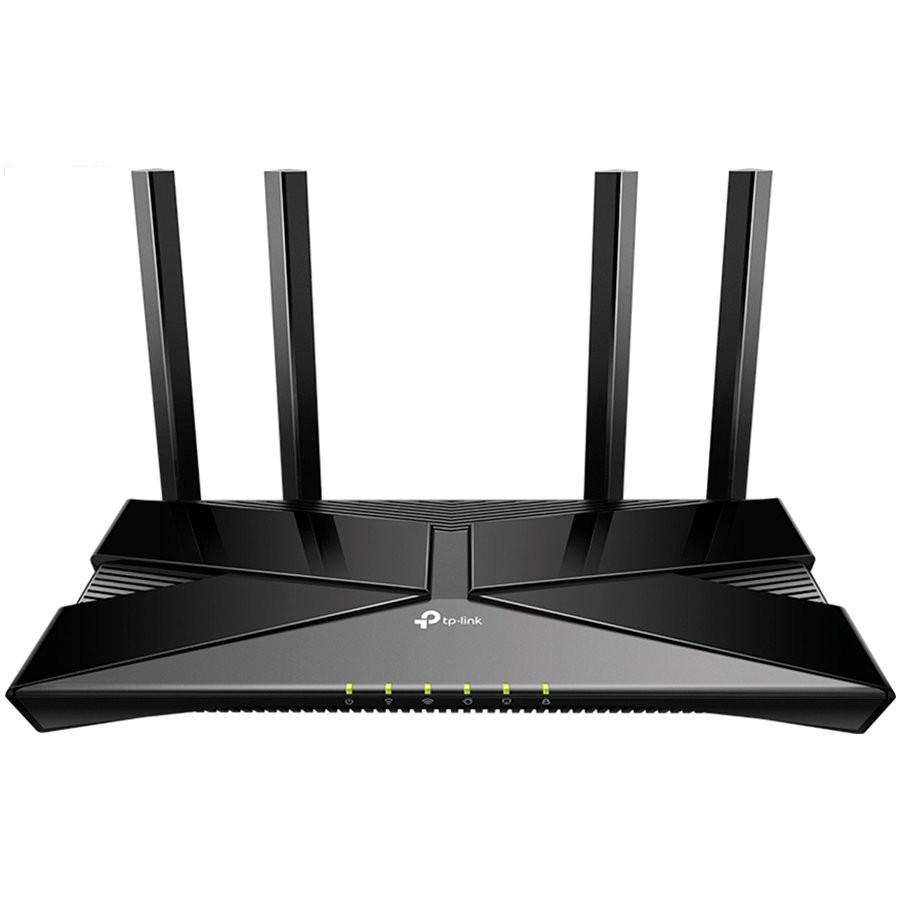 TP Link AX1800 Dual-Band Wi-Fi 6 Router, 1.8 Gbps Wi-Fi, 4× Fixed Antennas, 1× Gigabit WAN Port, 4× Gigabit LAN Ports, Network Security: SPI Firewal, Access Control IP & MAC Binding, Application Layer Gateway, IPv4 IPv6 protocols, OneMesh™ Supported