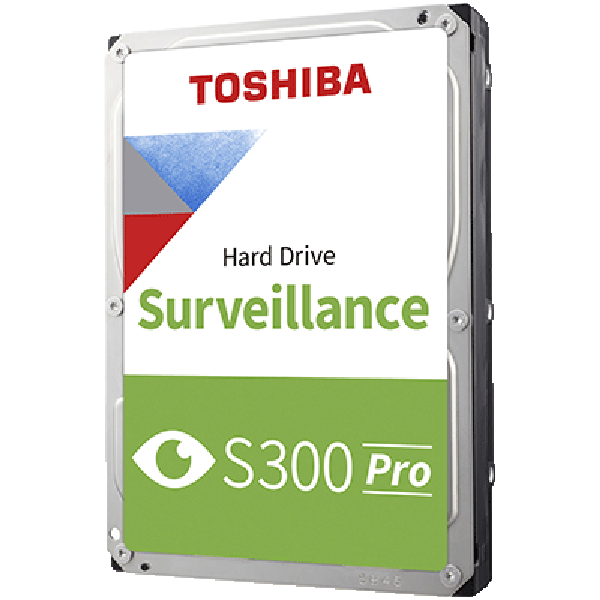 HDD Video Surveillance TOSHIBA S300 PRO 10TB CMR, 3.5'', 512MB, 7200RPM, SATA, 64 cameras, 24/7, TBW: 300