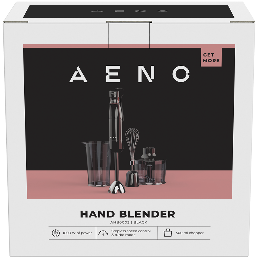 AENO Hand Blender HB3: 1000W, Smooth speed control, 0.5L Chopper, 2L Food processor, Whisk, 0,6L Measuring jar - Slika 11