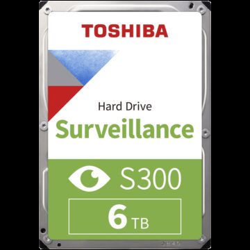 HDD Video Surveillance TOSHIBA S300 6TB SMR, 3.5'', 256MB, 5400RPM, SATA, TBW: 180