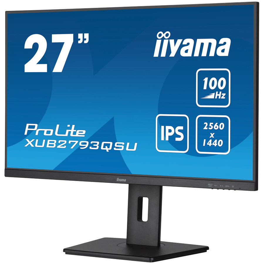 IIYAMA Prolite XUB2793QSU-B7 Business Monitor - 68.65 cm (27''), WQHD (2560x1440), IPS LED, 100Hz, 300 cd/m², matte / black - Slika 3
