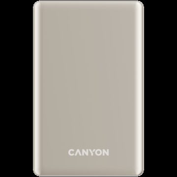 CANYON power bank OnPower 505 slim Magnetic 5000 mAh PD20W Bež