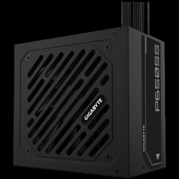 GIGABYTE PSU GP-P650SS, 650W 80Plus Silver, 230V EU, ATX 3.0 (3.1), 120mm Fluid Dynamic Bearing fan, Active PFC, Flat cable, +12v Rail, OVP/OPP/SCP/UVP/OCP/OTP, Black