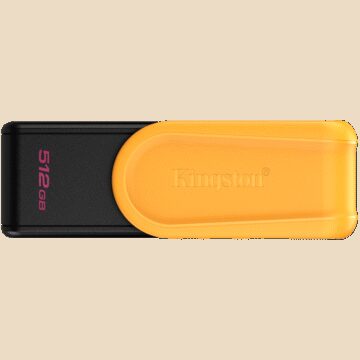 Kingston 512GB Portable USB 3.2 Gen 1 DataTraveler Exodia S (Black/Yellow)