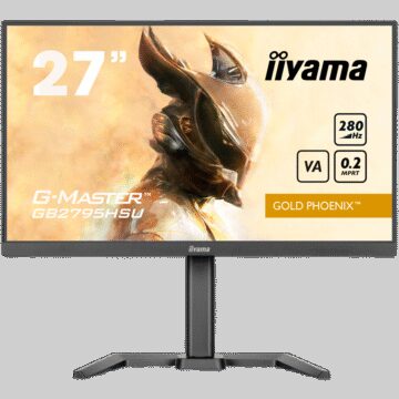 27inch Fast VA Gaming G-Master Gold Phoenix Free Sync Premium 1920x1080 at280Hz 300cd 4000:1 HDMI DP Speakers USB Black Tuner 15cm Height Stand