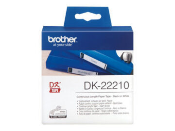 BROTHER Continuos Paper Black/White 29mm