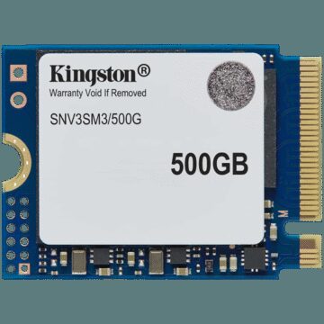 Kingston 500GB NV3 SSD M.2 2230 PCIe 4.0 NVMe, Read: 5,000/ Write: 3,000MB/s