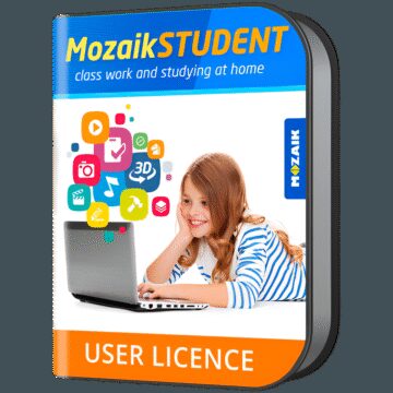 Mozaik STUDENT license for all platform, for one student, 1 year