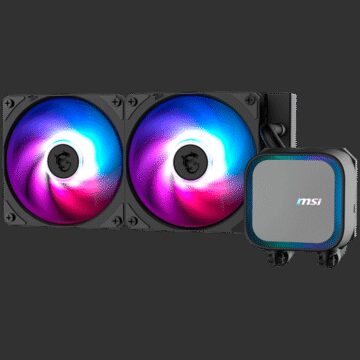 MSI CPU Cooler MAG CORELIQUID A13 240, 2x120mm Pre-installed ARGB Daisy Chain Fans, 500-2000RPM Fans, Copper Base Intel LGA 1700/1851, AMD AM5/AM4, 3Y Warranty, Black