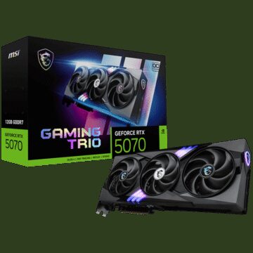 MSI - NVIDIA GeForce RTX 5070 12G GAMING TRIO OC 12GB GDDR7 PCI Express Gen 5 Graphics Card - Black