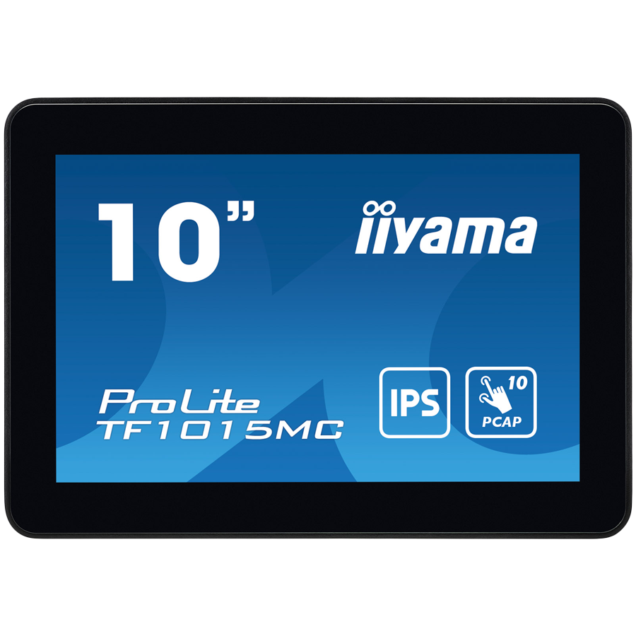 The ProLite TF1015MC (10.1 inch) uses PCAP touch technology and is built into an eye catching bezel with edge-to-edge glass. Equipped with a foam seal finish it supports seamless integration into kiosks and provides IP65 rating.