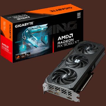 GIGABYTE Video Card AMD Radeon RX 9060 XT GAMING OC 16G (16GB GDDR6/128bit, PCI-E 5.0, 1x 8Pin Power connector, Recommended PSU 450W, 2xDP, 1x HDMI, Retail)