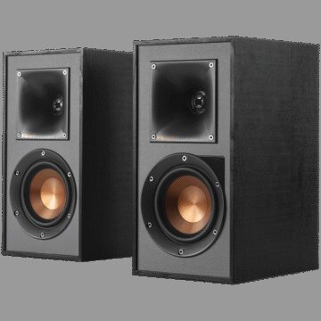 Klipsch Reference R-41PM Powered Bookshelf Speakers, Black, Pair