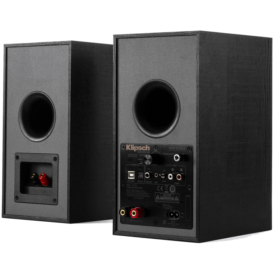 Klipsch Reference R-41PM Powered Bookshelf Speakers, Black, Pair - Slika 3
