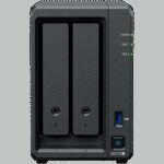 Synology DS725+, Tower, 2-Bays 3.5'' SATA HDD/SSD, 2 x M.2 2280 NVMe SSD, CPU AMD Ryzen R1600 dual-core (4-thread), max. boost up to 3.1 GHz, 4 GB DDR4 ECC SODIMM, 1 x 2.5 GbE, 1 x 1GbE, 1 x USB 3.2, 1 x eSATA USB-C, 1.51 kg, 3y