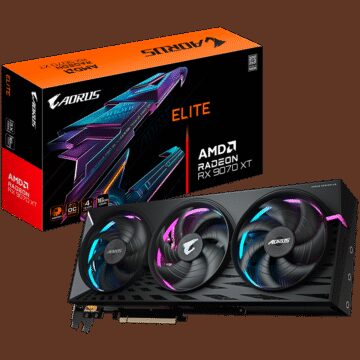 GIGABYTE Video Card AMD Radeon AORUS RX 9070 XT ELITE 16G (16GB GDDR6/256bit, PCI-E 5.0, Recommended PSU 850W, 3x 8pin Power connector, 2x DP, 2x HDMI)