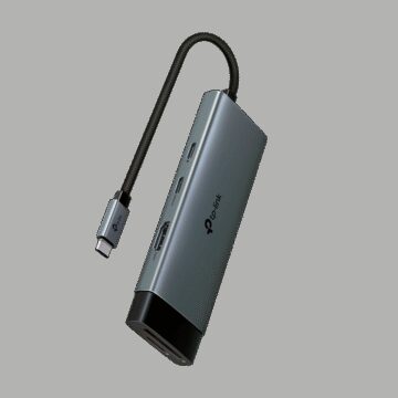 TP-Link UH7020C USB Type-C 7-Port Hub, 1 x USB-C Connector,1 x HDMI 4K 60Hz Port,1 x USB-C PD 100W Port,1 x SD + 1 × microSD(TF) 200MB/s Port,2 x USB-A 3.0 Ports,1 x USB-C 3.0 Port, Plug and Play, Self-storage for Connector, Fast Heat Dissipation