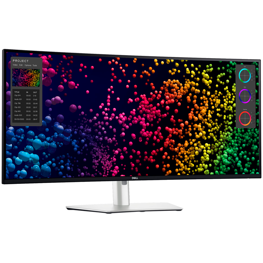 Monitor DELL UltraSharp U4025QW 40" Curved, 5120x2160, WUHD, 120Hz, IPS Antiglare, 21:9, 1000:1, 450 cd/m2, 8ms/5ms, 178/178, DP, HDMI, 2xTHB4, 3xUSB-C, 5xUSB-A, RJ-45, Audio line out, 2x 9W Speakers, Tilt, Swivel, Height Adjust, 3Y - Slika 2
