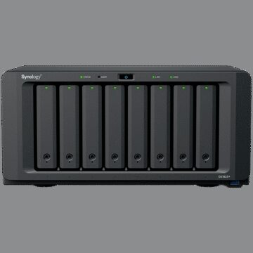 Synology DiskStation DS1825+, Tower, 8-BAY 3.5'' SATA HDD/SSD,  2xM.2 2280 NVMe SSD, CPU AMD Ryzen Quad-Core 2.2 GHz, 8GB DDR4, 2xRJ-45 2.5GbE LAN Port, 3xUSB 3.2, 2 x USB-C expansion ports (Expandable to 18 Bays with 2 x DX525), 1xGen3 x8 PCIe,3y