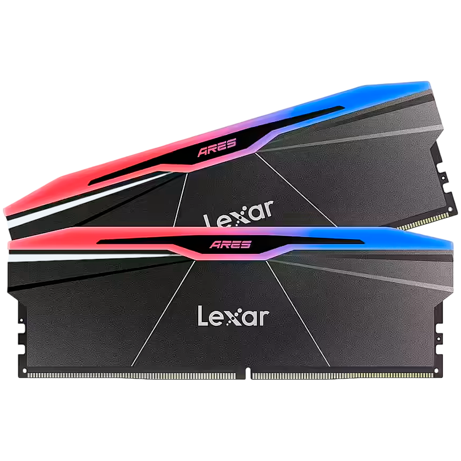 Lexar Ares 2nd Gen 32GB DDR5 6000 (2x16GB KIT) CL30 DIMM, 1.35V, heatsink, RGB, Black