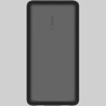 BELKIN 20K POWER BANK, USB-A & C 15W, BLACK
