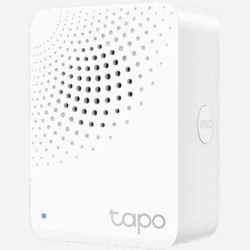 Tapo Smart IoT Hub with Chime, 2.4GHz Wi-Fi Networking, 868MHz for Devices, Plug-in, Remote Control with Tapo App, 90dB Adjustable Audio Alarm, 19 Ringtones, up to 64 Devices, Sleep Mode, Mute button, Device Sharing, Flame-Retardant