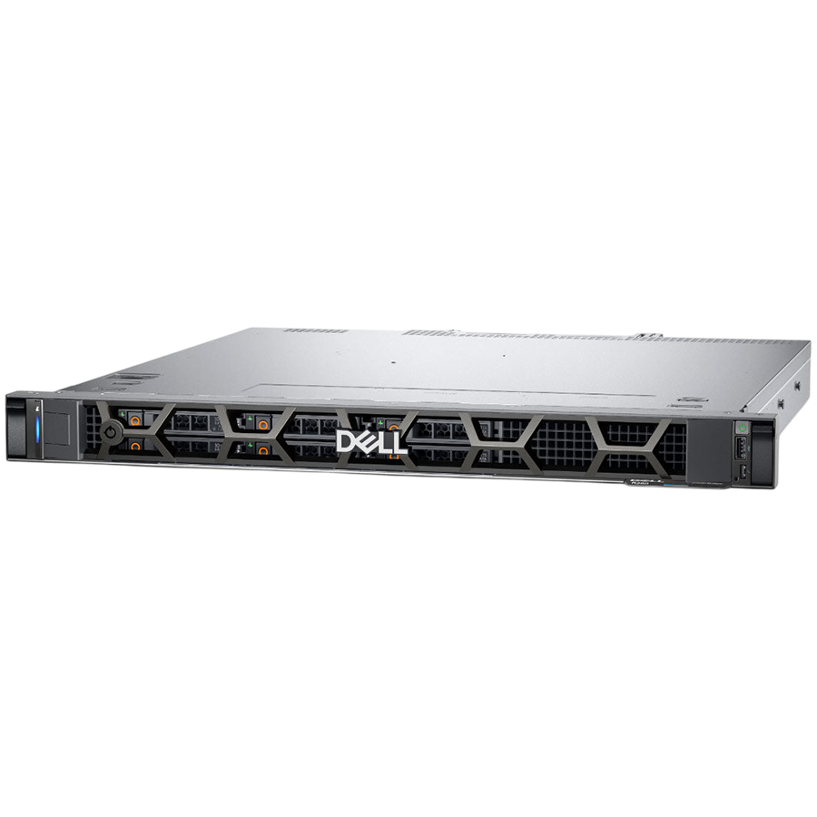DELL EMC PowerEdge R260, 6x2.5", Intel Xeon E-2434 (3.4G, 4C/8T, 12MB, Turbo, HT (55W)), 16GB UDIMM 5600MT/s, 480GB SSD SATA HP, PERC H355, iDRAC9 Basic, Single RPS 700W HP, TPM 2.0 V5, BCM 5720 DP, On-Board LOM, Static Rails, 3Y NBD