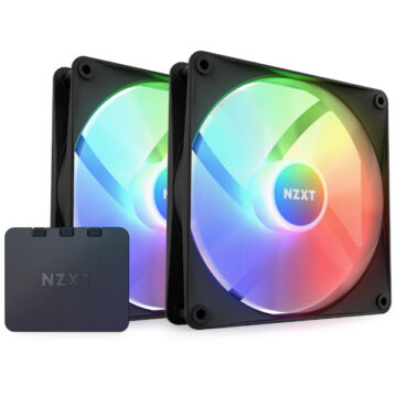 NZXT 2x F140 RGB Core crni + RGB kontroler
