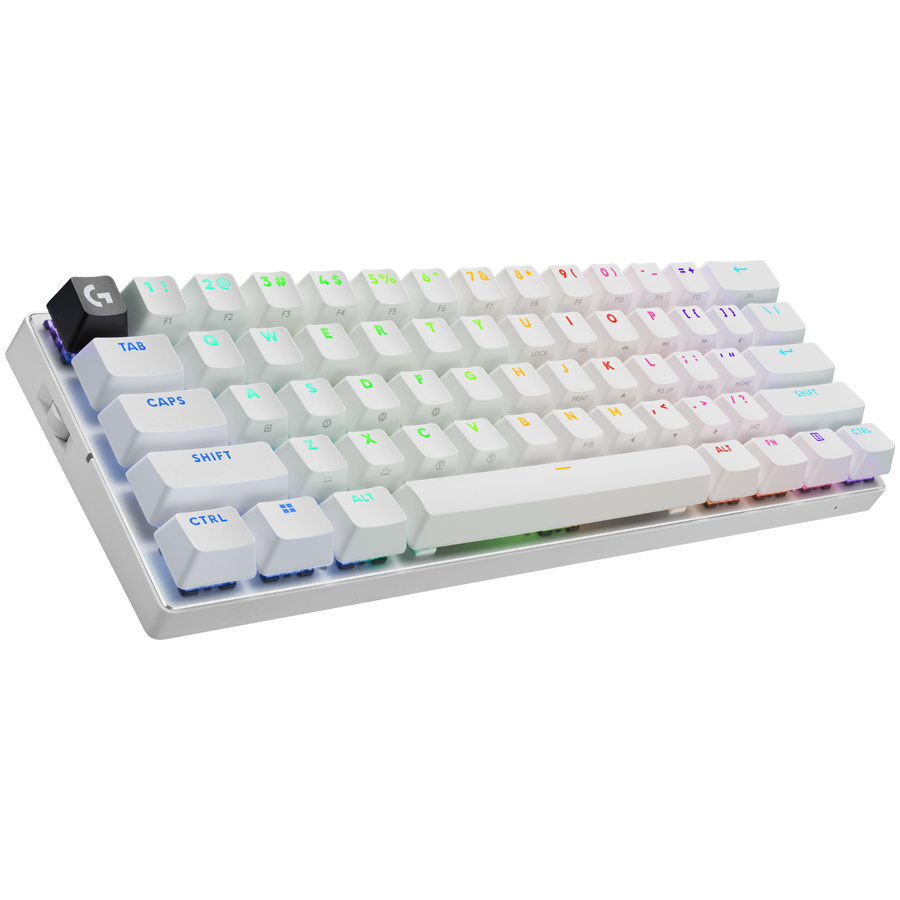 LOGITECH G PRO X 60 LIGHTSPEED Wireless Gaming Keyboard (Tactile) - WHITE - US INT'L - 2.4GHZ/BT - EMEA28-935 - TACTILE SWITCH - Slika 2