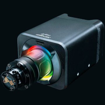 9 Nm max torque output Custom-designed 5-pole DD servo motor Powerful next-generation data support open ecosystem Patented Slip Ring Technology ensuring long-lasting and reliable performance Active cooling system UP+ Upgrade with a SIMAGIC dash m