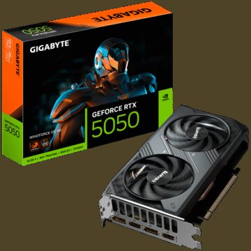 GIGABYTE Video Card NVIDIA RTX 5050 WINDFORCE OC 8G, 8GB GDDR6, 128bit, PCI-E 5.0