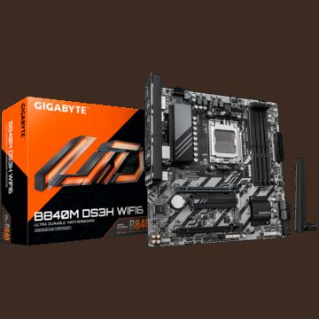 GIGABYTE B840M DS3H WF6, AM5, 4x DDR5, mATX