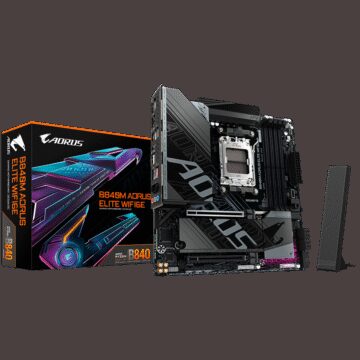 GIGABYTE B840M AORUS ELITE WIFI6E, AM5, 4x DDR5, mATX