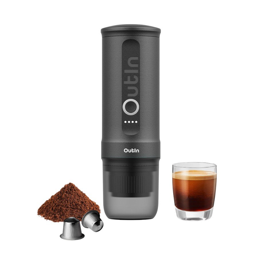 OUTIN Nano Espresso Machine, model OTEM-01, color Space Grey - Slika 2