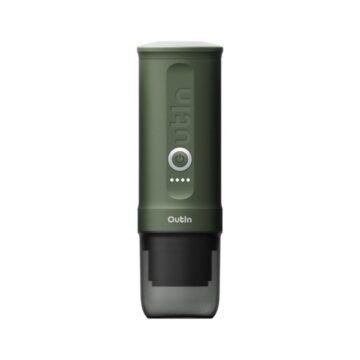 OUTIN Nano Espresso Machine, model OTEM-01, color Forest Green