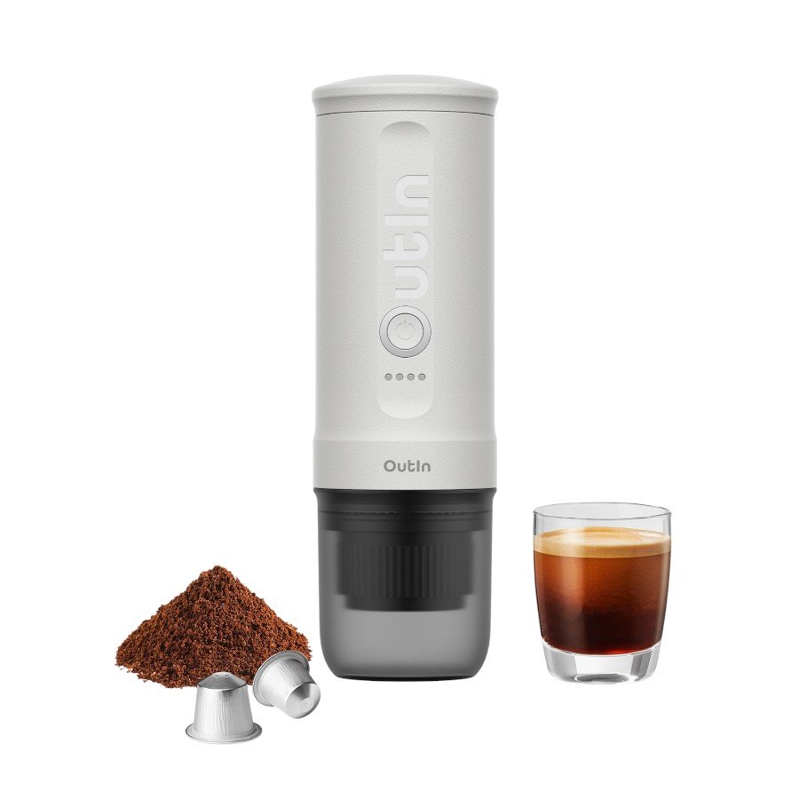 OUTIN Nano Espresso Machine, model OTEM-01, color Pearl White - Slika 2