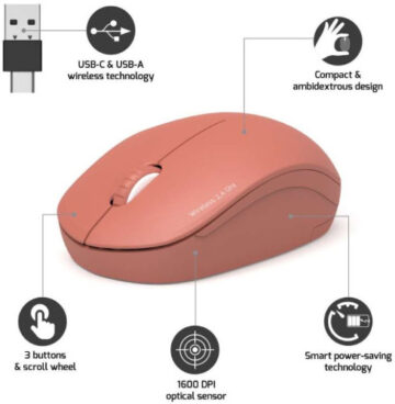 Port miš OFFICE bežični USB-A/USB-C