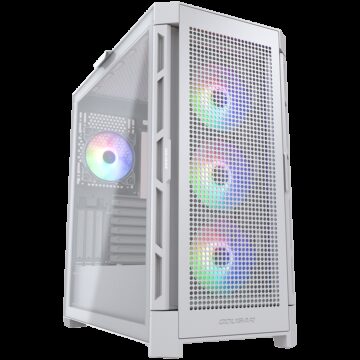 COUGAR AIRFACE PRO RGB PC Case, Mid Tower, White