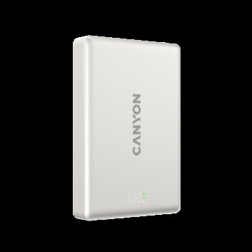 CANYON magnetic power bank OnPower 511 PD20W 10000mAh Aluminium Star Sivi