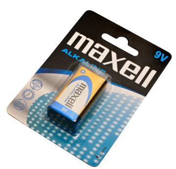 Maxell alkalna baterija 6LR61/9V Bloc