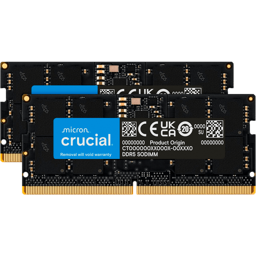 CRUCIAL 128GB (2x64GB) DDR5-5600 SODIMM CL46