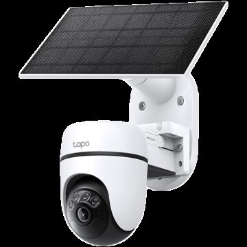 Solar-Powered Pan/Tilt Security Camera Kit