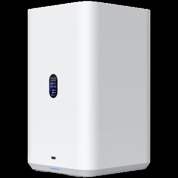 Ubiquiti UniFi  UNAS-2-W-EU Network Attached Storage with (2) 3.5inch HDD bays, 2.5 GbE networking, USB-C connectivity, and an included PoE++ adapter, all in a compact footprint