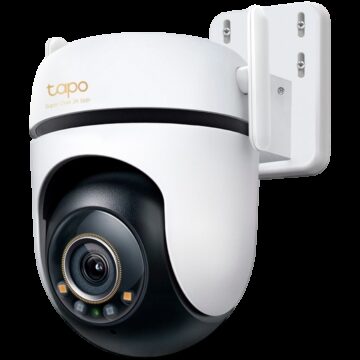 TAPO C530WS Outdoor Pan/Tilt Security Wi-Fi Camera, 3K 5MP (2880x1620), 2.4 GHz, 2 Ext. Antennas, 1 Eth. Port, Pan/Tilt, Starlight Colour Night Vision, Smart AI Detection and Notif., Sound and Light Alarm, Voice Control, microSD Card up to 512GB