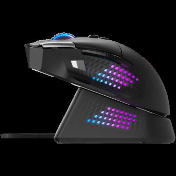 MSI Gaming Mouse VERSA PRO WIRELESS plus MOUSE DOCK PRO, Wireless, PixArt PAW 3395 Optical Sensor, 26000 DPI, OMRON Optical Micro Switch
