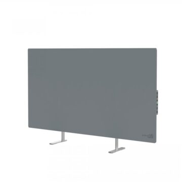 AENO Premium Eco Smart Heater, 700W, Tempered glass, Infrared+convection heating type, LED display, Plug type: Europe (E/F type), GREY