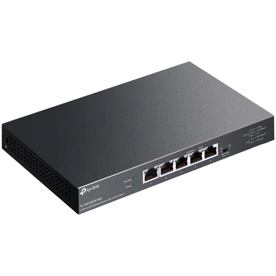 TP-LINK 5-Port 2.5G Desktop Switch with 4-Port PoE++ PORT: 4× 2.5G ...