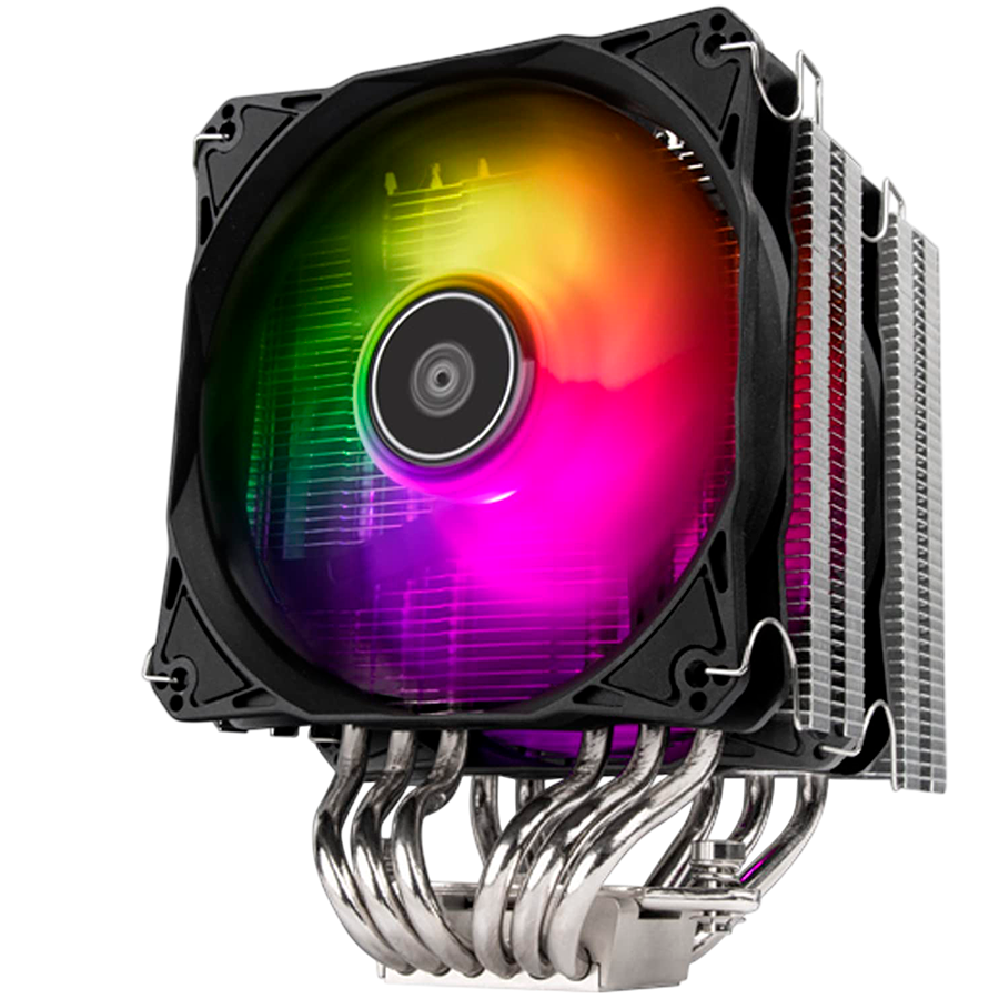 SilverStone Hydrogon D120 V2 CPU cooler with 6 heat-pipes, Intel LGA 2066/2011/1700/1200/115x/1366/775, AMD Socket AM4/AM3/AM2/FM2/FM1, dual 120mm ARGB fans