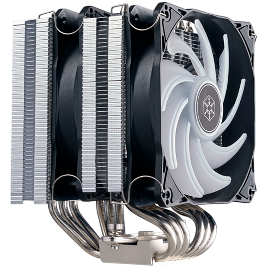 SilverStone Hydrogon D120 V2 CPU cooler with 6 heat-pipes, Intel LGA 2066/2011/1700/1200/115x/1366/775, AMD Socket AM4/AM3/AM2/FM2/FM1, dual 120mm ARGB fans - Slika 4